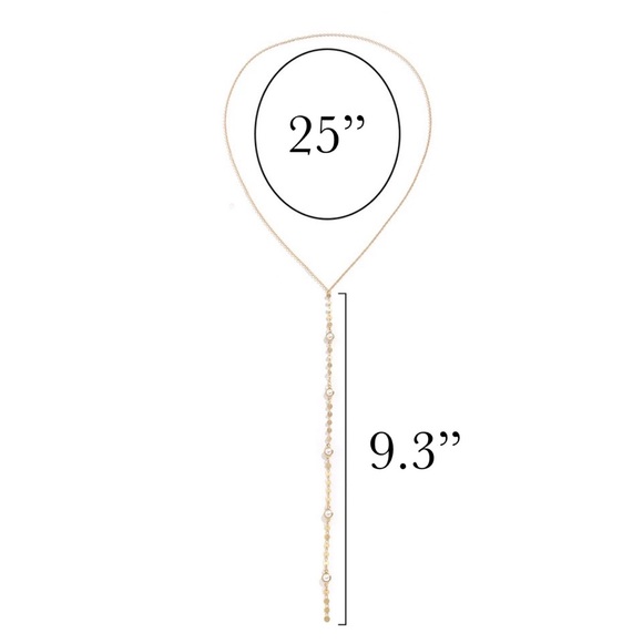 Long Tassel Pearl and Round Disc Necklace - Picture 16 of 16